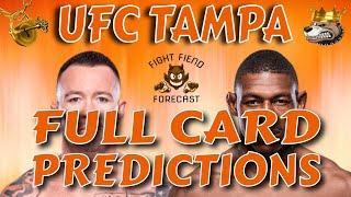 UFC TAMPA FULL CARD PREDICTIONS | COVINGTON VS BUCKLEY