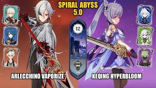 (F2P) Arlecchino Vaporize & Keqing Hyperbloom | Spiral Abyss 5.0 - Floor 12 | Genshin Impact