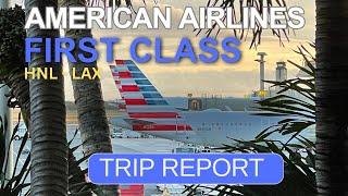 Trip Report on American Airlines: Fly from Hawaii First Class on an A321NEO between HNL-LAX