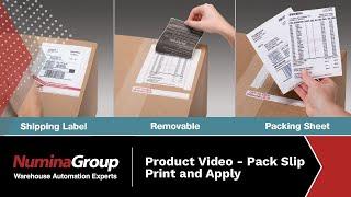 One-Step Print-and-Apply System | Pack Slip Under Shipping Label
