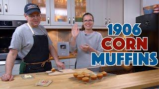 1906 Davis' OK Baking Powder Corn Muffins Recipe - Old Cookbook Show - Glen And Friends Cooking