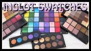 Inglot SWATCH Fest! 105 EyeShadow Swatches.