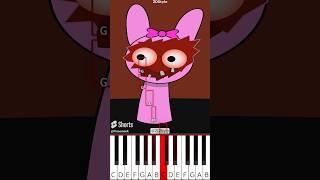 Sprunki Pink oh no (Animation Meme) #sprunki (@2DStyle) - Octave Piano Tutorial