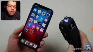 Can a Quick Taser Blast Charge an iPhone X? REACTION!!