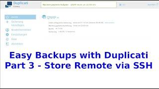 Easy Backups with Duplicati - Part 3 / Einfache Datensicherungen mit Duplicati - Teil3