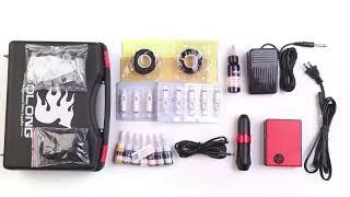 Unboxing Solong Starter Rotary Tattoo Pen Kit Grizzly Bear Style #EK129A-1-US