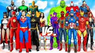 THE AVENGERS VS JUSTICE LEAGUE - Team Avengers vs Team Justice League