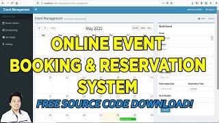 Online Event Management System in PHP/MySQL | Free Source Code Download