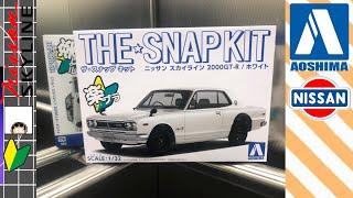 The Snap Kit: Nissan Skyline 2000GT-R / White - Aoshima (2020)