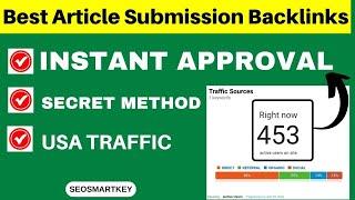 Best Article Submission Backlinks Sites for SEO (2023) @Seosmartkey