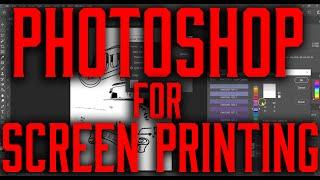 Photoshop for Screen Printing  -How to do a basic spot color separation for screen printing