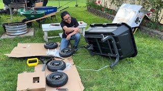 How To Put Together & Assemble Gorilla Poly Dump Carts Heavy-Duty 7 Cu Ft 1200 Lbs Capacity  GCG-7