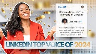 How I became a LinkedIn Top Voice