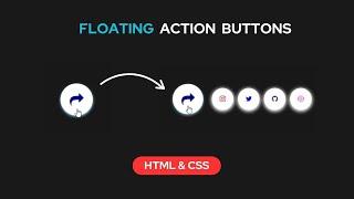 Floating Action Buttons using HTML and CSS || Floating Action Button