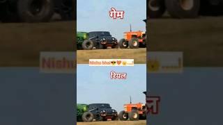 Nishu Bhai tractor & thar ️ real and geme Nishu bhai tractor stunt Nishu Bhai