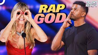 Rapping Magician Mervant AMAZES Judges! | America's Got Talent