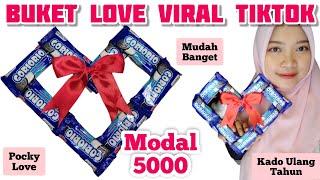 BUKET SNACK LOVE VIRAL TIKTOK CUMA 5000 || Pocky Love dari Goriorio Mudah Banget