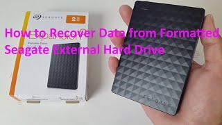 Accidentally Formatted Seagate External Hard Drive – How to Recover Data