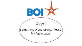 Fix Bank Of India Oops Something Went Wrong Error. Please Try Again Later Problem Error Solved