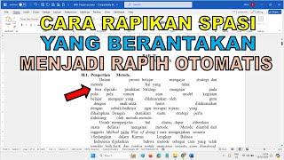 2 Cara Mudah Rapikan Spasi Yang Berlebih Alias Berantakan Secara Otomatis Dalam Hitungan Detik