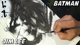 Jim Lee drawing Batman Smear