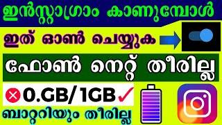 How to Save Mobile Data in Instagram malayalam l Instagram Net saver malayalam