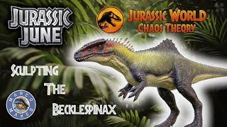 Sculpting the BECKLESPINAX from Jurassic World Chaos Theory - How to Make a Dinosaur Figure