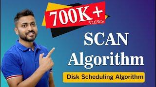 L-6.6: SCAN Algorithm in Disk scheduling with Example | Operating System