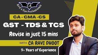 TDS TCS in GST | Revision | CA Final IDT | CS CMA | TDS & TCS under GST | Concept of TDS TCS in GST