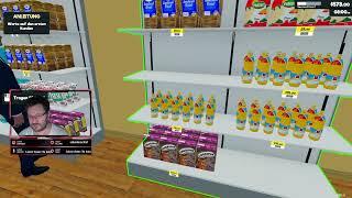 Supermarket Simulator ausprobieren. Wir führer einen Supermarkt. Erster Eindruck, LetsPlay.