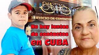 No hay lentes de contacto en Cuba