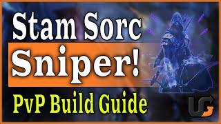 The Arcane Archer! A stamina sorcerer pvp build ESO! Stamsorc Bow Sniper!