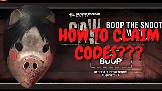 How to Redeem Codes in DBD Mobile??