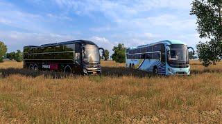 New Zing Bus & Rajratan Volvo 9600 Convoy Game Play  | Mod | Euro truck simulator 2