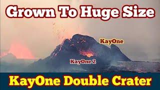 Only In Eight Hours KayOne Double Grown To Huge Size, Iceland Volcano Eruption, Reykjanes Peninsula