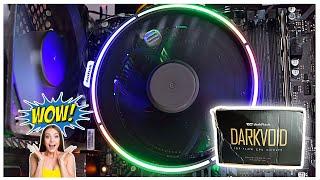 DARKVOID CPU COOLER by DARK FLASH - Unboxing,  Installation guide and testing!