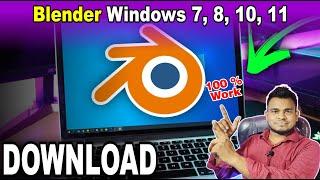 How To Download And Install Blender In Windows 7 | 10 | 11 Free | Blender Software Free Install kare