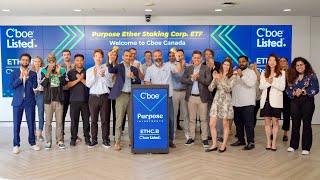 Purpose Investments Launches Purpose Ether Staking Corp. ETF on Cboe Canada