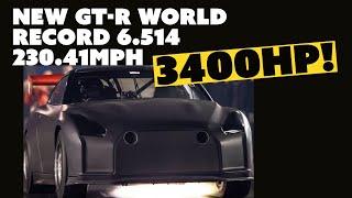 3400hp R35 GT-R ‘Nightfury’ World Record 230mph pass