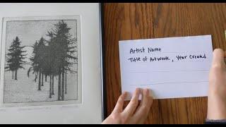 Labeling Your Art Collection - Art in Action #BIMAfromHome