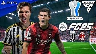 FC 25 | Juventus Vs Milan - Supercoppa Semifinal 2025 Full Match ft. Vlahovic, Pulisic | PS5™ 4K