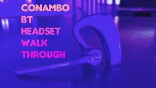 Wireless headset microphone. Noise cancelation, High quality sound.  Conambo BT. Budget mic