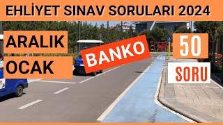 Ehliyet Sınav Soruları 2024 | Aralık, Ocak Çıkmış Ehliyet Sorularını Çöz