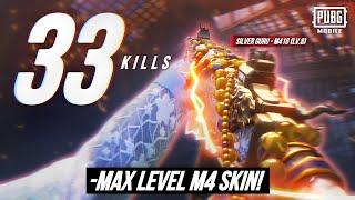 33KILLS + NEW M416 MAX LEVEL SKIN ///// New “SILVER GURU M416 (LV.8)”Skin Review