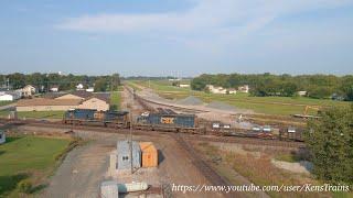 NS and CSX trains at Leipsic Junction, Leipsic, Ohio