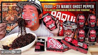 PAQUI ONE CHIP CHALLENGE + 2X MAMEE GHOST PEPPER ! LINDUNGILAH JUBURKU DARI TERKOYAK | ASMR MUKBANG