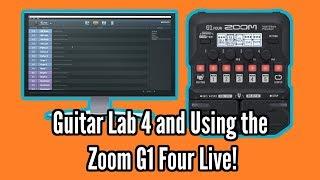 Using the Zoom G1 Four live and Guitar Lab 4 (With better sound!!)