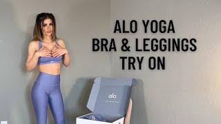 Alo Yoga Bra & Leggings Try On
