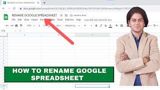 In this video we will learn that how to rename google spreadsheet.