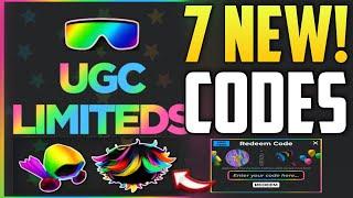 ️AllNew!️ UGC LIMITEDS ROBLOX CODES JULY 2024 - UGC LIMITED CODES - UGC - FREE UGC